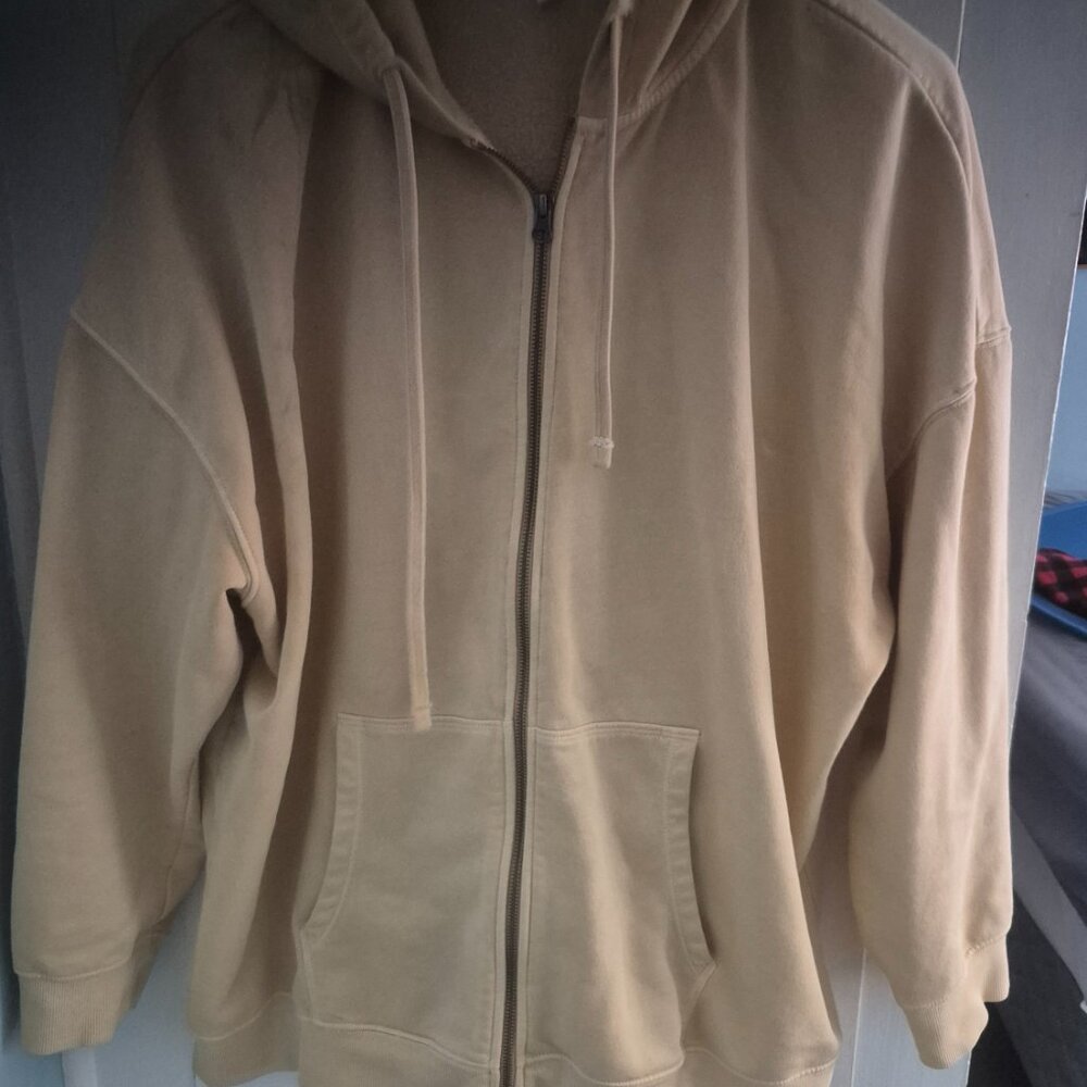Men's Zip-Up Yellow Sweater